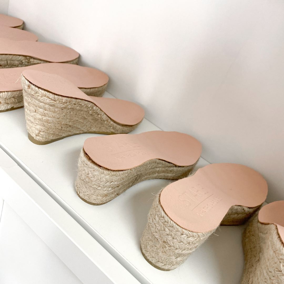 Alpargatas elegantes para talla 42 con cuña de 8cm
