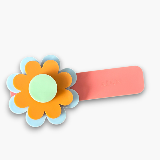 Pinza + flor personalizable niña