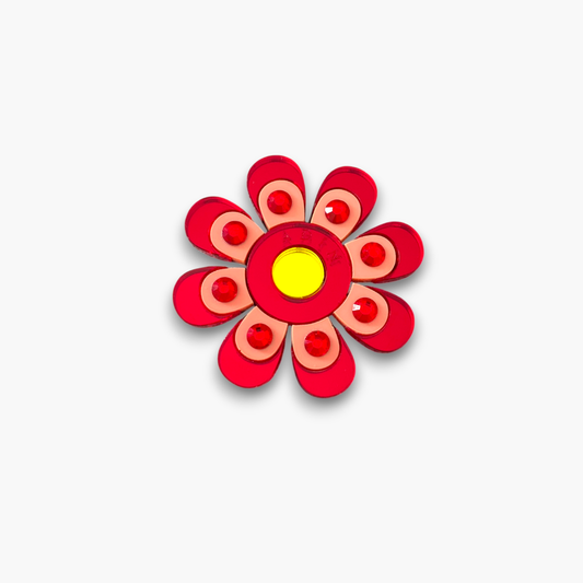 FLOR ZINNIA ROJO