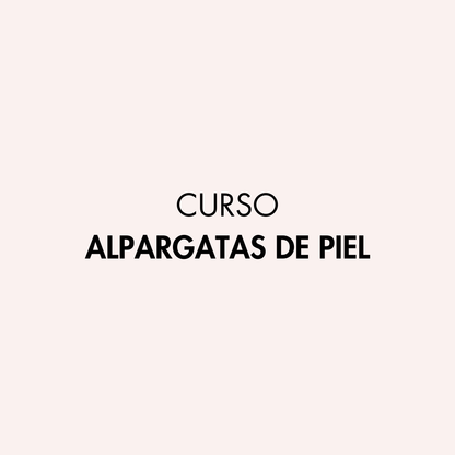 Curso alpargatas de piel