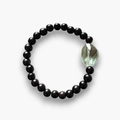 Pulsera amatista verde y ébano