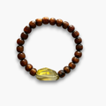 Pulsera citrino y madera