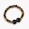Pulsera ébano y ojo de tigre