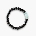 Pulsera ébano y aguamarina