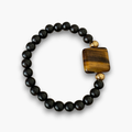 Pulsera ébano y ojo de tigre