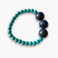 Pulsera lapislázuli y turquesa