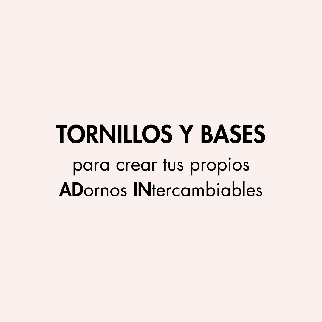PACKS 50 TORNILLOS Y BASES ADIN